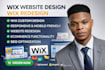 design or redesign your wix website with a professional high converting layout