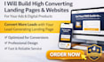 build a high converting wordpress landing page for ads and digital products