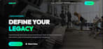 design a premium gym or fitness website with modern UI and animations
