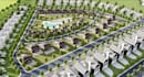 color real estate layouts, custom 3d site map, cgi commercial masterplan render