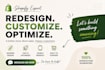 redesign revamp customize edit fix and optimize your shopify store