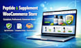 create a fully compliant peptide, nutraceutical, or supplement woocommerce store