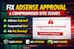 fix google adsense approval and compromised site issues fast