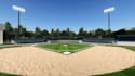 render 3d baseball court, interior design, 3d model, soccer complex exterior