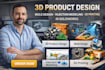do 3d product design 3d mold design injection model 3d printing in solidworks