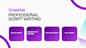 be your youtube script writer and voice over on script