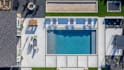 3d landscape rendering for backyard landscape design, 3d pergola, pool design