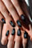 design custom matte black press on nails