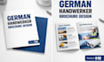 design a professional german handwerker brochure or flyer