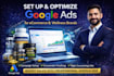 setup google ads for anti aging peptides woocommerce store supplements brands