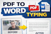 convert image to PDF or editable word document