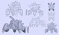 draw fast highly detailed sci fi robot and mecha sketches