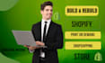 build pod shopify branded dropshipping shopify website