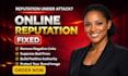 fix online reputation ORM reverse SEO remove bad links defamation remove mugshot