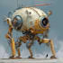 design sci fi mecha robots with weapons and armor
