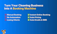 create cleaning service website with bookingkoala, launch27, wordpress or wix