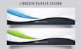create abstract background linkedin cover design