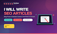 write SEO optimized blog posts and articles for your website