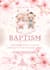 design elegant and sweet baptism invitations for boy or girls
