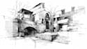 do architectural sketches interior and exterior