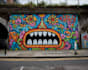 create urban style graffiti mural for home