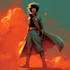 superhero character for comics