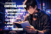 create a custom anime opening, ending, or jpop anime theme song