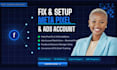 fix and setup facebook meta pixel issues and fix ads account business manager