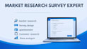 design a professional market research survey with analysis