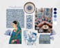 create visual moodboards inspired by indian art and craft