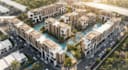 3d coastal development,urban planning render,estate housing,villa complex design