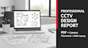design professional cctv camera layout and security system plan
