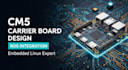 custom cm5 carrier board design, ros integration, uart, spi, i2c embedded linux