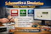 do schematics and simulate using fritzing, multisim and proteus