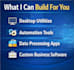 develop a custom python desktop application for windows
