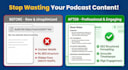 write SEO optimized podcast show notes with timestamps