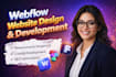 design and develop webflow website, figma to webflow, webflow expert