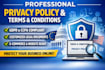 write privacy policy and terms for shopify store