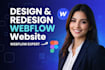 design webflow website, or develop webflow website, webflow expert
