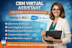 crm virtual assistant for hubspot zoho salesforce data entry and lead management