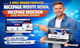 design complete nicepage website design, nicepage redesign with nicepage builder