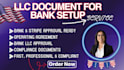 prepare llc documents for bank, stripe, or business verification
