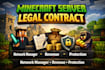 draft professional minecraft server network contracts