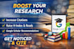increase citation, h index reads, recommend google scholar