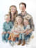 custom watercolor family portrait