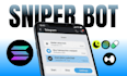 build a custom solana sniper bot telegram copy trading bot and volume bot
