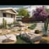 creative xeriscape backyard landscape design