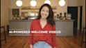 ai welcome video message, greeting video message in 6 hours