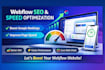optimize webflow website SEO and improve speed