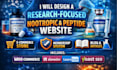 design research focused nootropic website  peptide website design